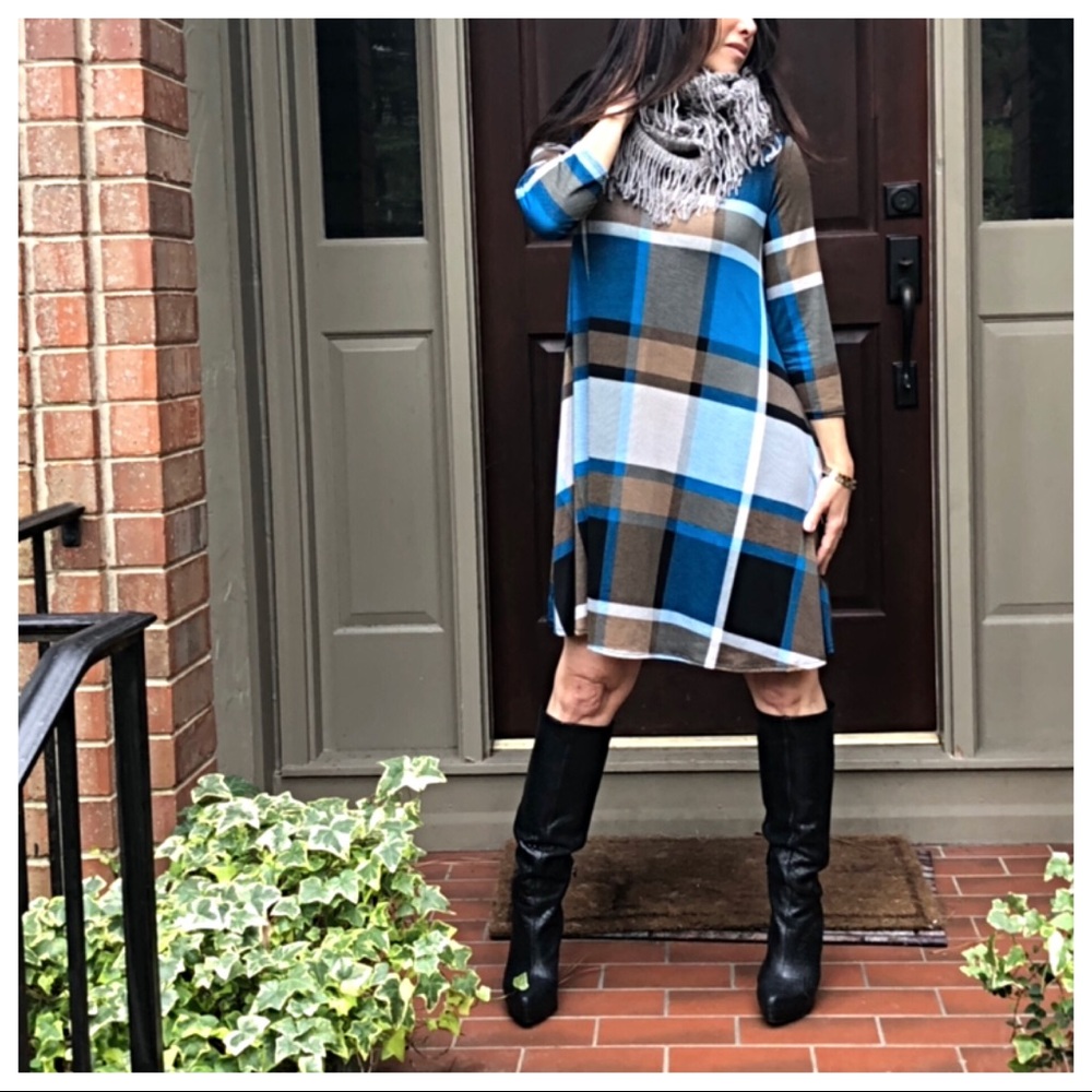 ✨LAST ONE✨Plaid swing side pocket dress - Picture 3 of 7